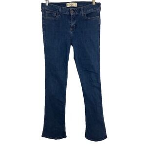 Hollister Women's 11 Regular Bootcut Medium Wash‎ Blue Jeans Mid Rise Denim
